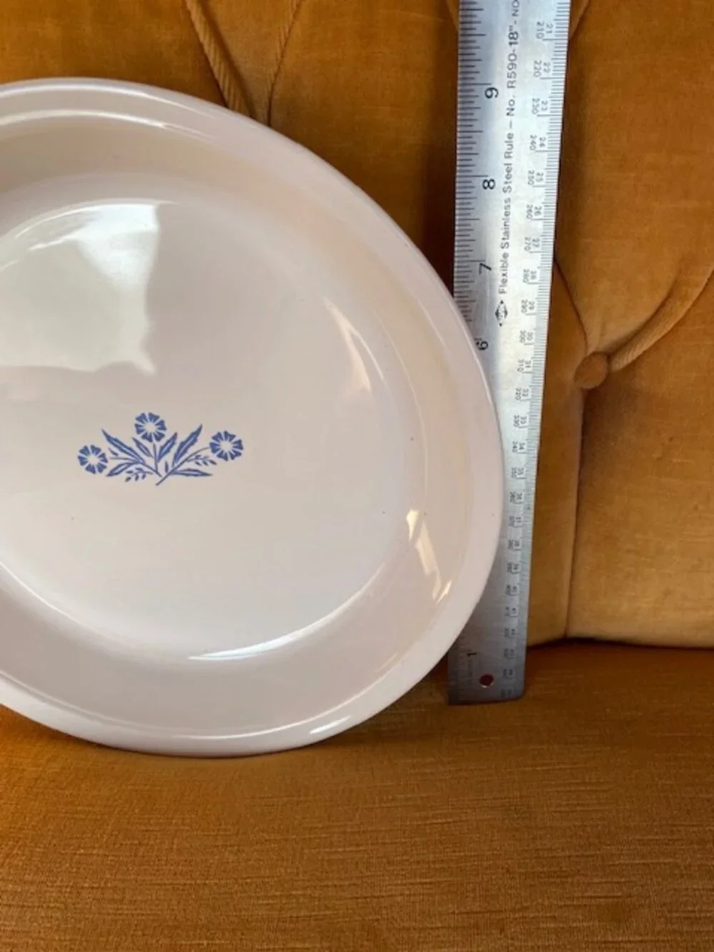 Corning Ware P-309 Blue Cornflower Pie Plate 9 inch RANGE OVEN MICROWAVE